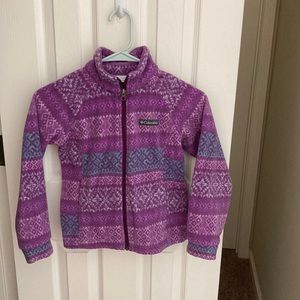 Girls Columbia fleece winter jacket